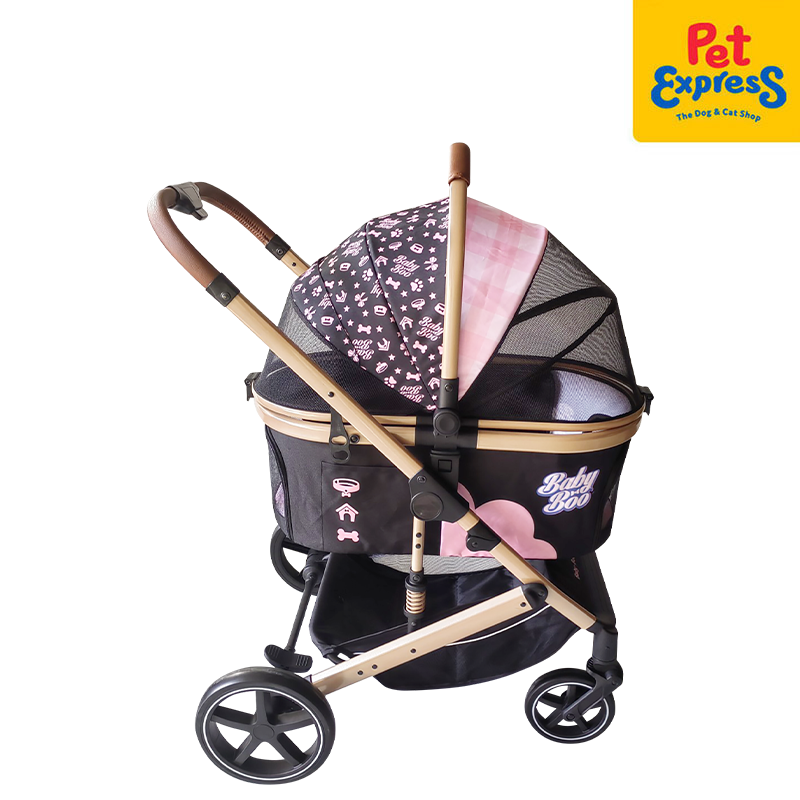 [FOR PRE-ORDER] Baby Boo 2-in1 Fashionable Pet Stroller 83x62.5x101cm Pink