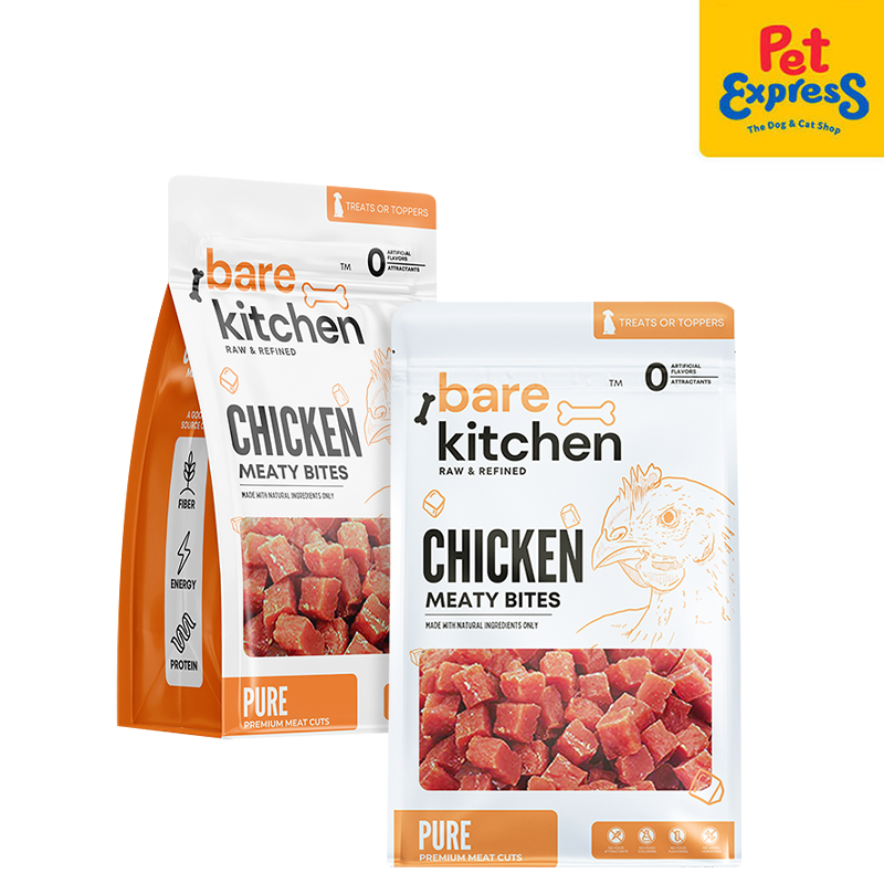 Bare Kitchen Meaty Bites Chicken Pet Treats 500g