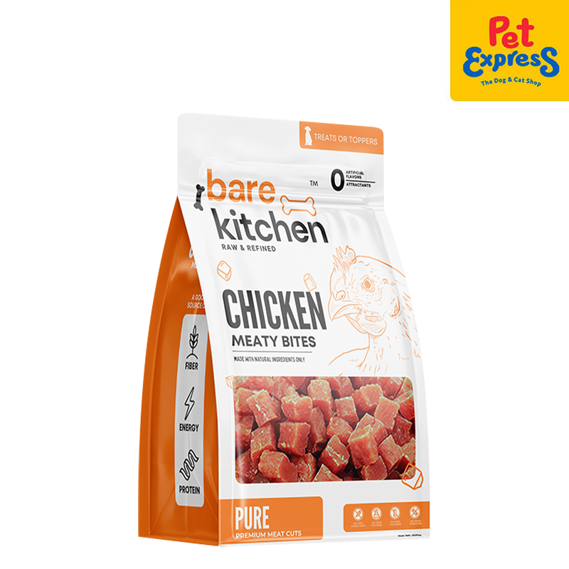 Bare Kitchen Meaty Bites Chicken Pet Treats 500g