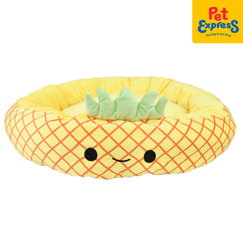 Pet Express Round Fruit Pineapple Pet Bed 68x10x68cm