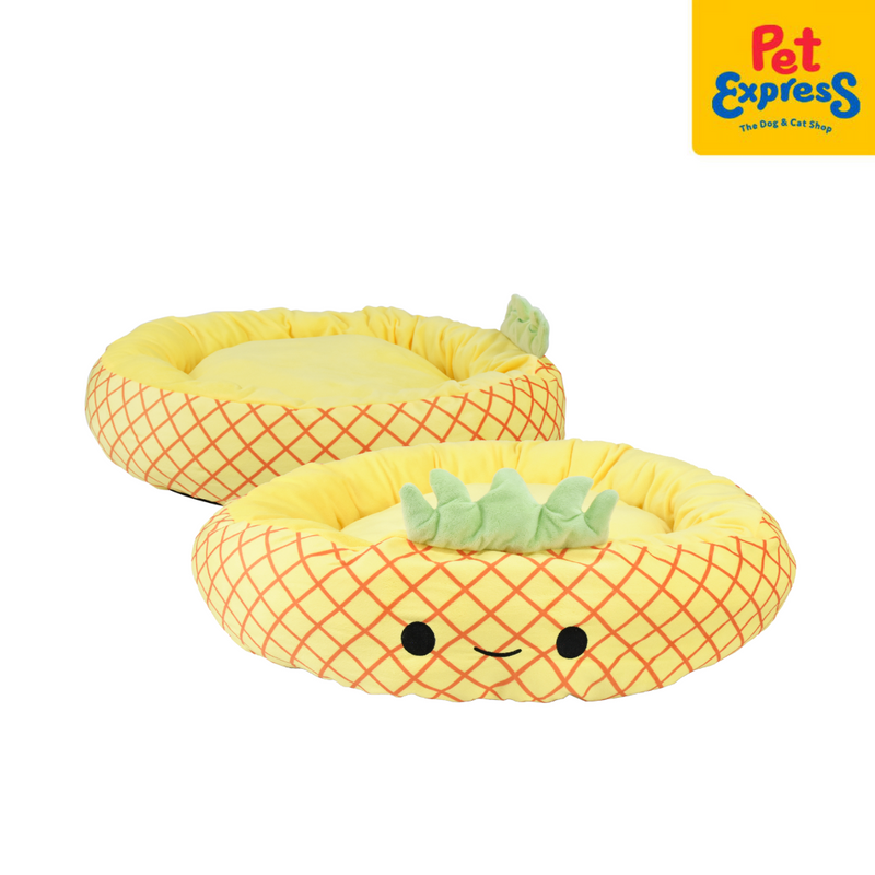 Pet Express Round Fruit Pineapple Pet Bed 68x10x68cm