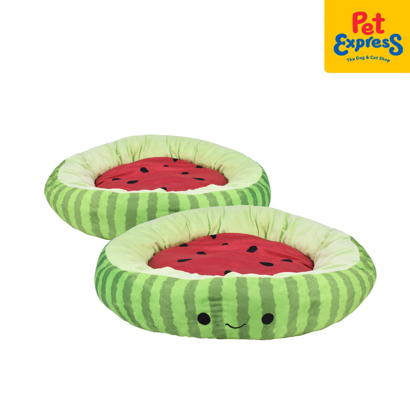 Pet Express Round Fruit Watermelon Pet Bed 68x10x68cm