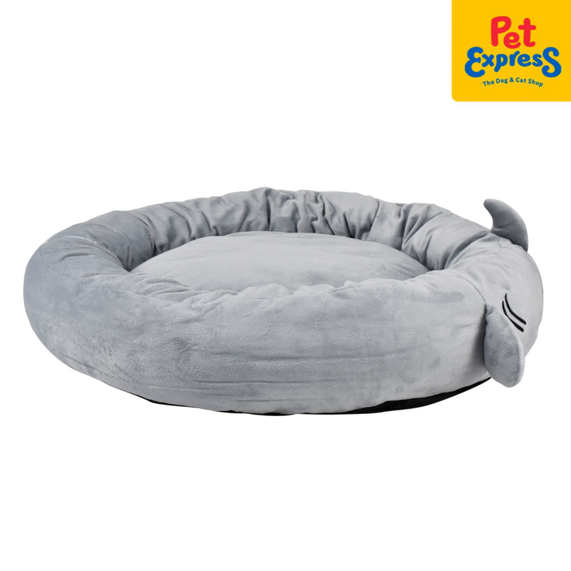 Pet Express Round Animal Shark Pet Bed 68x10x68cm