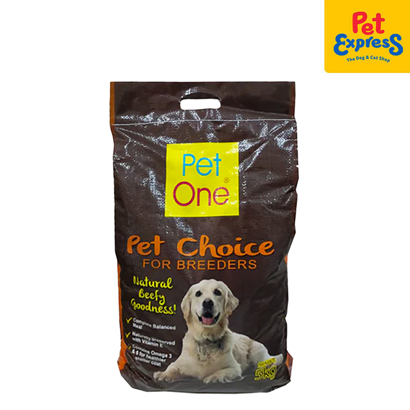 Pet One Pet Choice for Breeders Beef Dry Dog Food 5kg – Pet Express