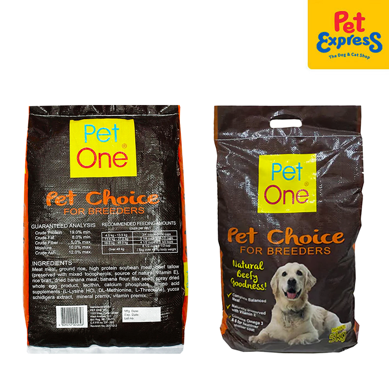 Pet One Pet Choice for Breeders Beef Dry Dog Food 5kg