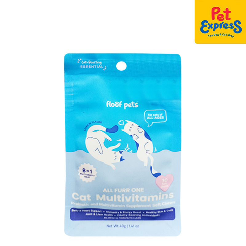 Floof Pets 8-in-1 Probiotic and Multivitamins Cat Supplement 30s 40g