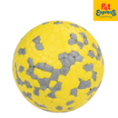 M-Pets Bloom Ball Dog Toy Yellow and Grey