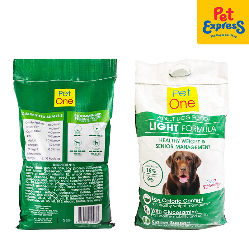 Pet One Adult Light Formula Dry Dog Food 5kg – Pet Express