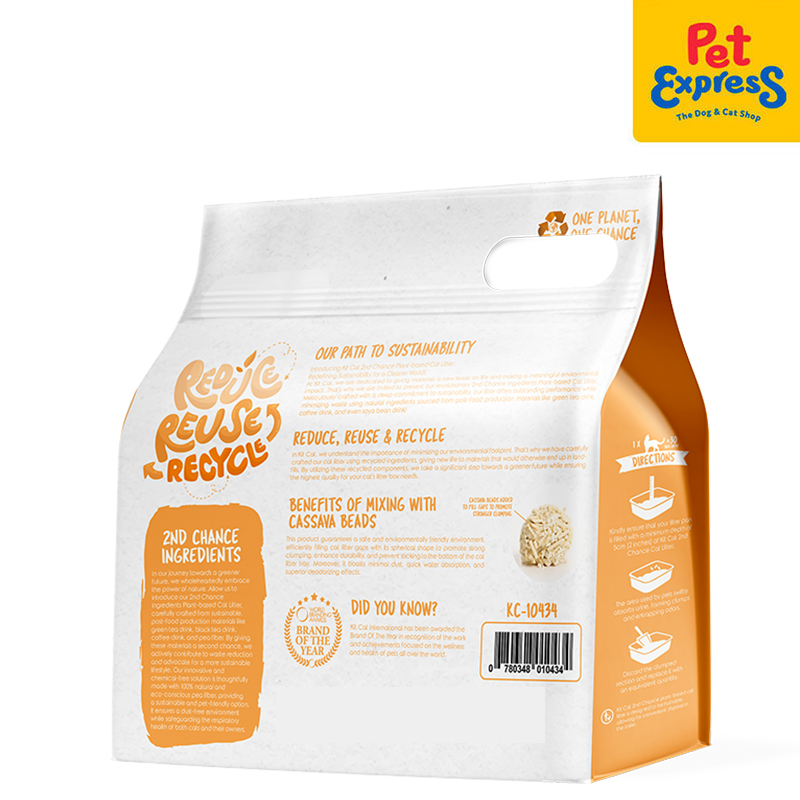 Kit Cat 2nd Chance Plant-Based Pea Fiber Cat Litter 2.5kg