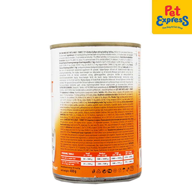 Brit Pate and Meat Turkey Wet Dog Food 400g (2 cans)
