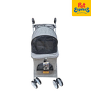 Pet Pals Separated Basket Pet Stroller Grey
