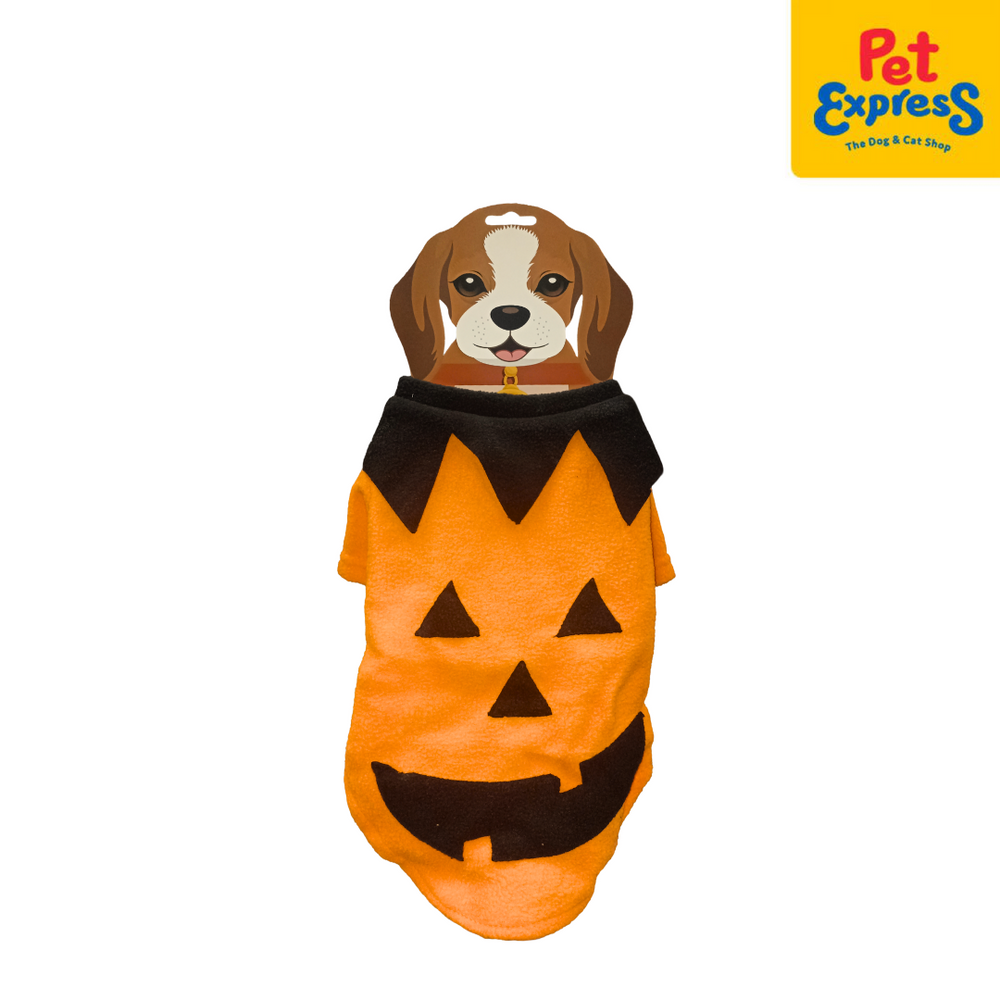 Pet Pals Halloween Pumpkin Dog Costume Medium Orange Pet Express
