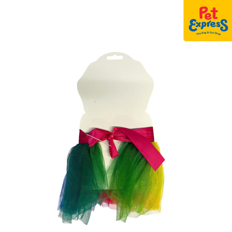 Pet Pals Rainbow Unicorn Tutu Set Dog Costume Medium