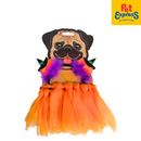 Pet Pals Halloween Pumpkin Tutu Set Dog Costume Small Orange