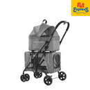 Pet Pals Double Pet Stroller Grey
