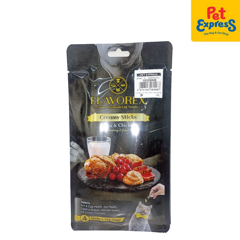 Flavorex Creamy Tuna and Chicken Sticks Cat Treat 4x14g