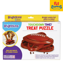 Brightkins Touchdown Time Treat Puzzle Dog Toy