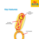 Brightkins Smarty Pooch Training Clicker - Hotdog