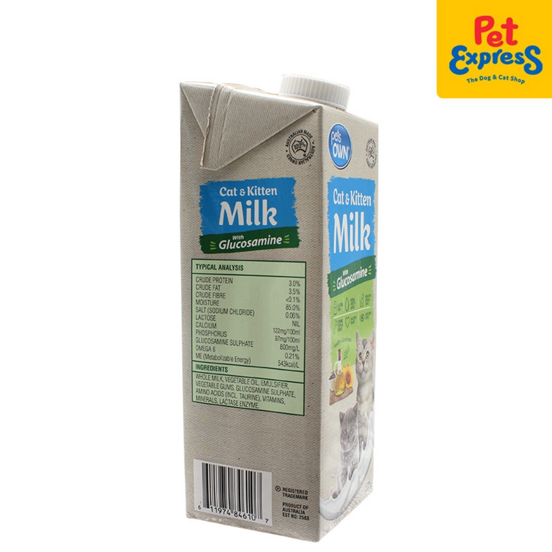 Pets Own Cat and Kitten Milk 1L