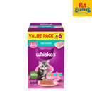 Whiskas Junior Tuna Value Pack Wet Cat Food 80g (6 pouches)