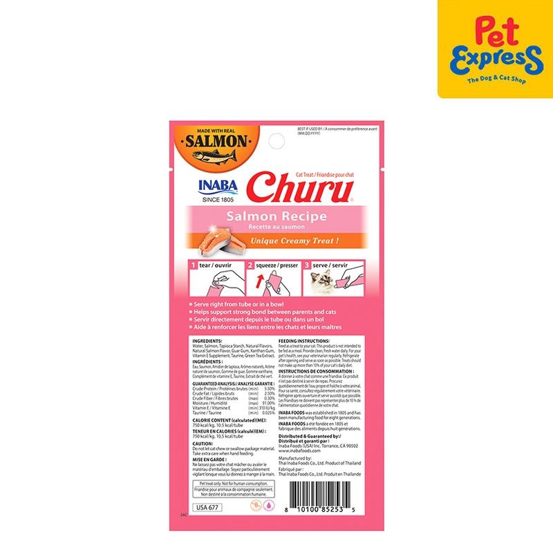 Inaba Churu Salmon Cat Treats 56gx4 (USA 677)