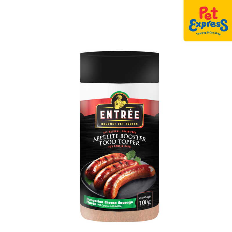 Entrée Appetite Booster Food Topper Hungarian Cheese Sausage Pet Treats 100g