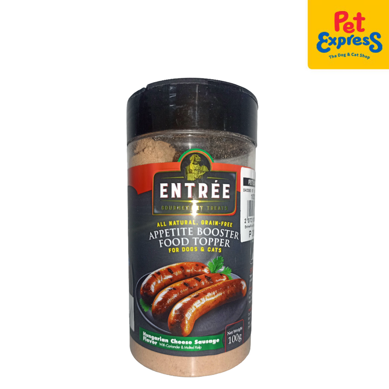 Entrée Appetite Booster Food Topper Hungarian Cheese Sausage Pet Treats 100g