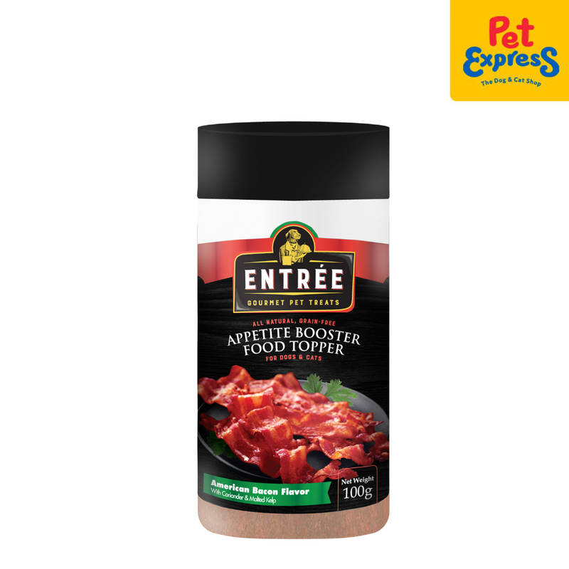 Entrée Appetite Booster Food Topper American Bacon Pet Treats 100g