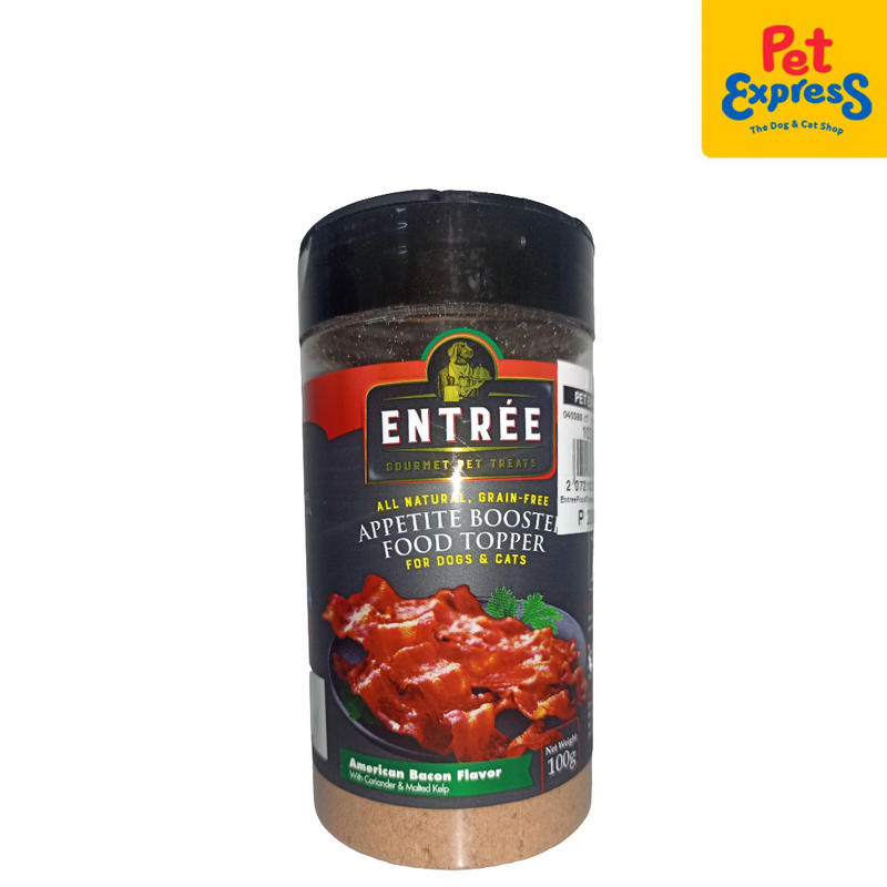 Entrée Appetite Booster Food Topper American Bacon Pet Treats 100g