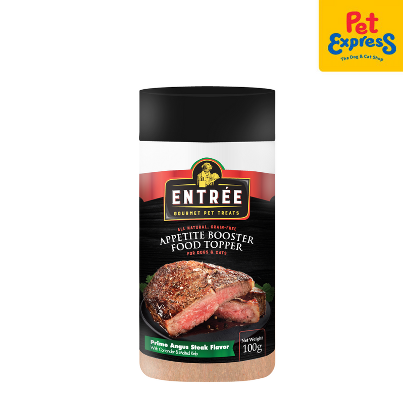 Entrée Appetite Booster Food Topper Prime Angus Steak Pet Treats 100g
