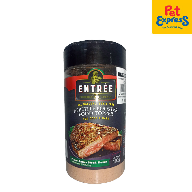 Entrée Appetite Booster Food Topper Prime Angus Steak Pet Treats 100g