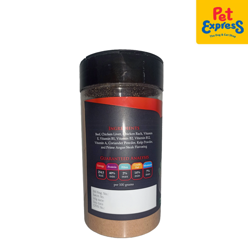 Entrée Appetite Booster Food Topper Prime Angus Steak Pet Treats 100g