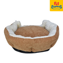 PawTalk Corduroy Pet Bed Brown