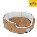 PawTalk Corduroy Pet Bed Brown