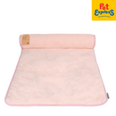 PawTalk Flat with Bolster Pet Bed Pink