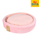PawTalk Barrel Nest Cushion Pet Bed Pink