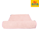 PawTalk Flat with Bolster Pet Bed Pink