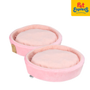 PawTalk Barrel Nest Cushion Pet Bed Pink