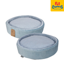 PawTalk Barrel Nest Cushion Pet Bed Blue