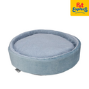 PawTalk Barrel Nest Cushion Pet Bed Blue