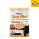 Wild Cat Licky Stick Salmon Skin and Coat Premium Cat Treats 8x128g