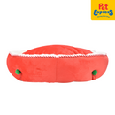 PawTalk Christmas Pet Bed Red