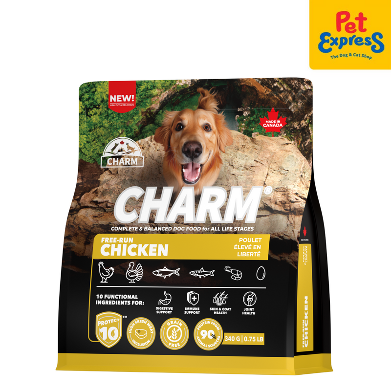 Charm Free Run Chicken Dry Dog Food 340g – Pet Express