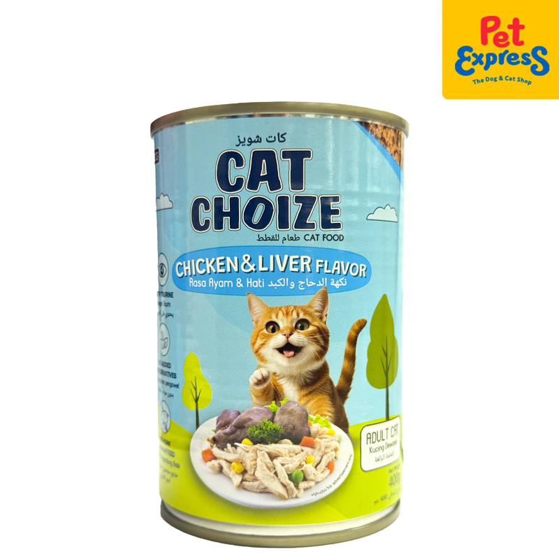 Cat Choize Chicken and Liver Flavor Adult Wet Cat Food 400g (2 cans)