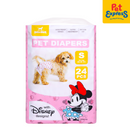 Bark and Spark Disney Minnie Mouse Pet Diaper 24s Small