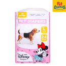 Bark and Spark Disney Minnie Mouse Pet Diaper 24s Large