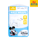 Bark and Spark Disney Mickey Mouse Male Wrap 24s Medium