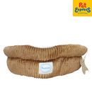 Pooch and Co Corduroy Round Pet Bed Brown