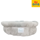 Pooch and Co Corduroy Round Pet Bed Gray
