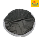 Pooch and Co Velvet Round Pet Bed Gray